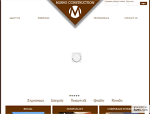 Tablet Screenshot of mianoconstruction.com